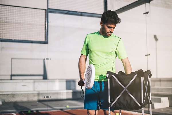 Allenamento di padel.